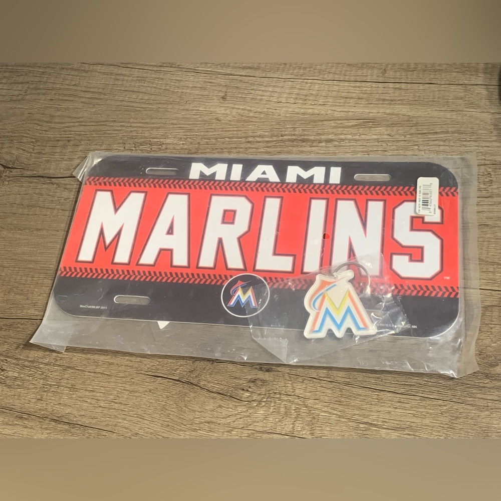 MLB Miami Marlins 3 piece auto accessories